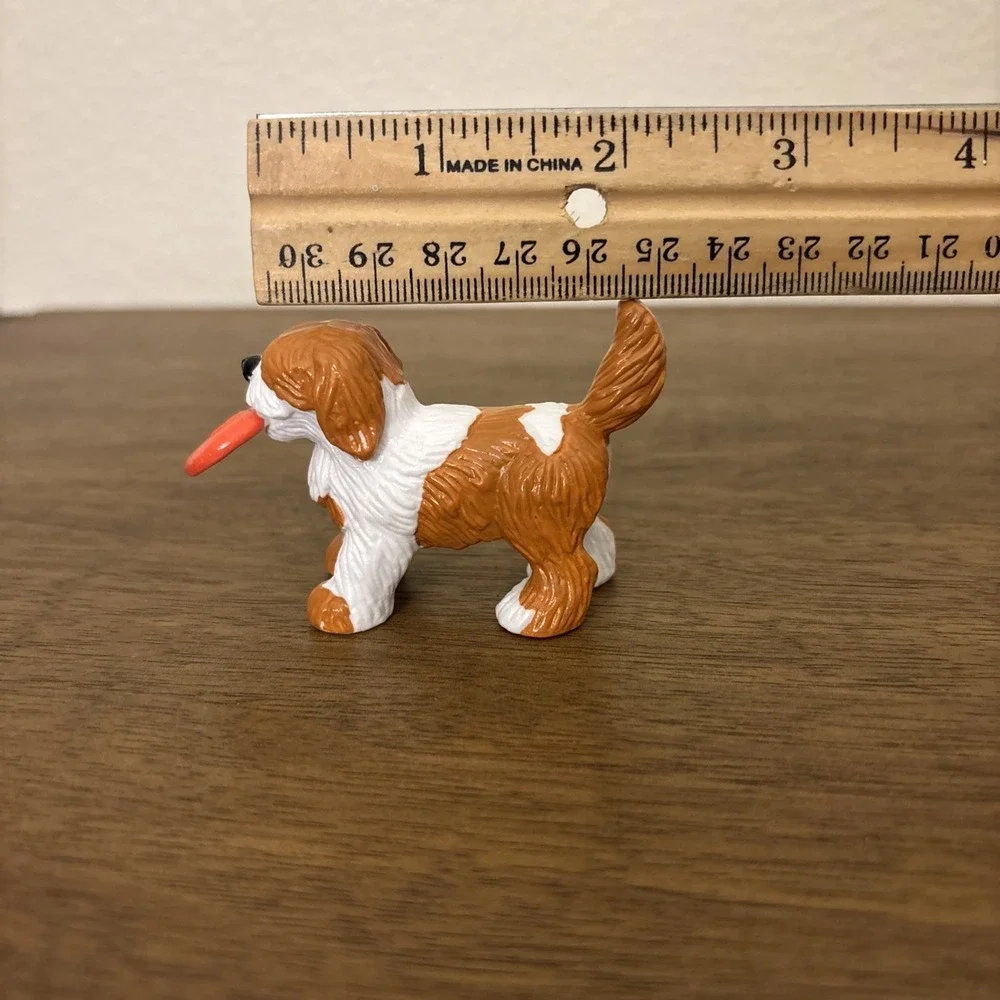 Vtg 80's‎ Muppets Sesame Street Barkley Dog Frisbee 2 inch Figure By Applause